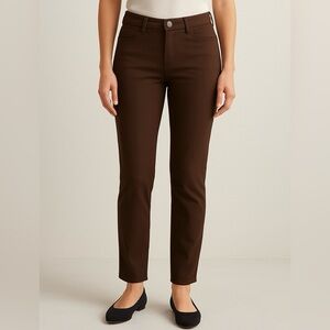 Ann Taylor Slim Fit Pants – Chocolate Brown - Size 12